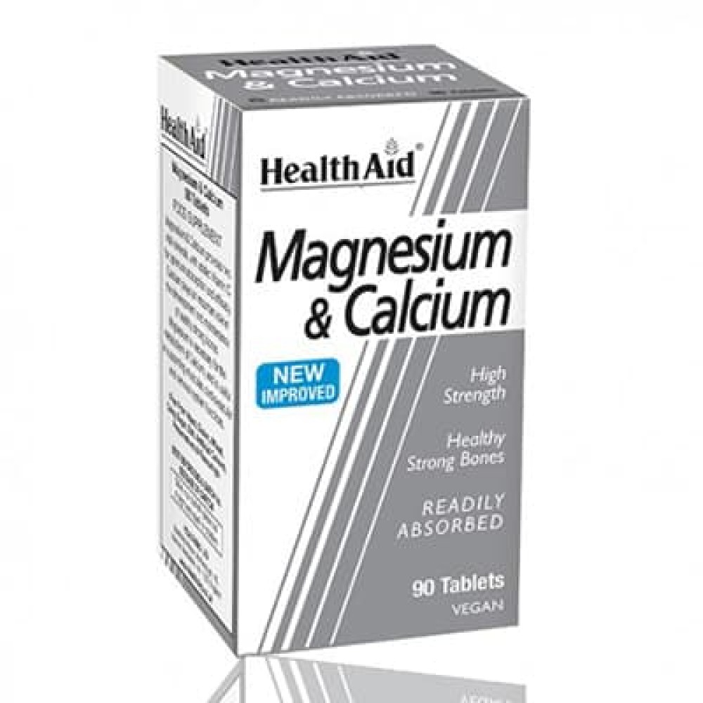 Health Aid Magnesium & Calcium Tabs 90's