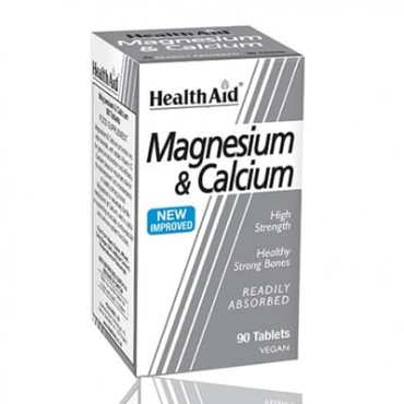 Health Aid Magnesium & Calcium Tabs 90's