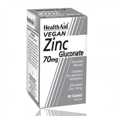 Health Aid Zinc Gluconate 70mg 90 Tablets