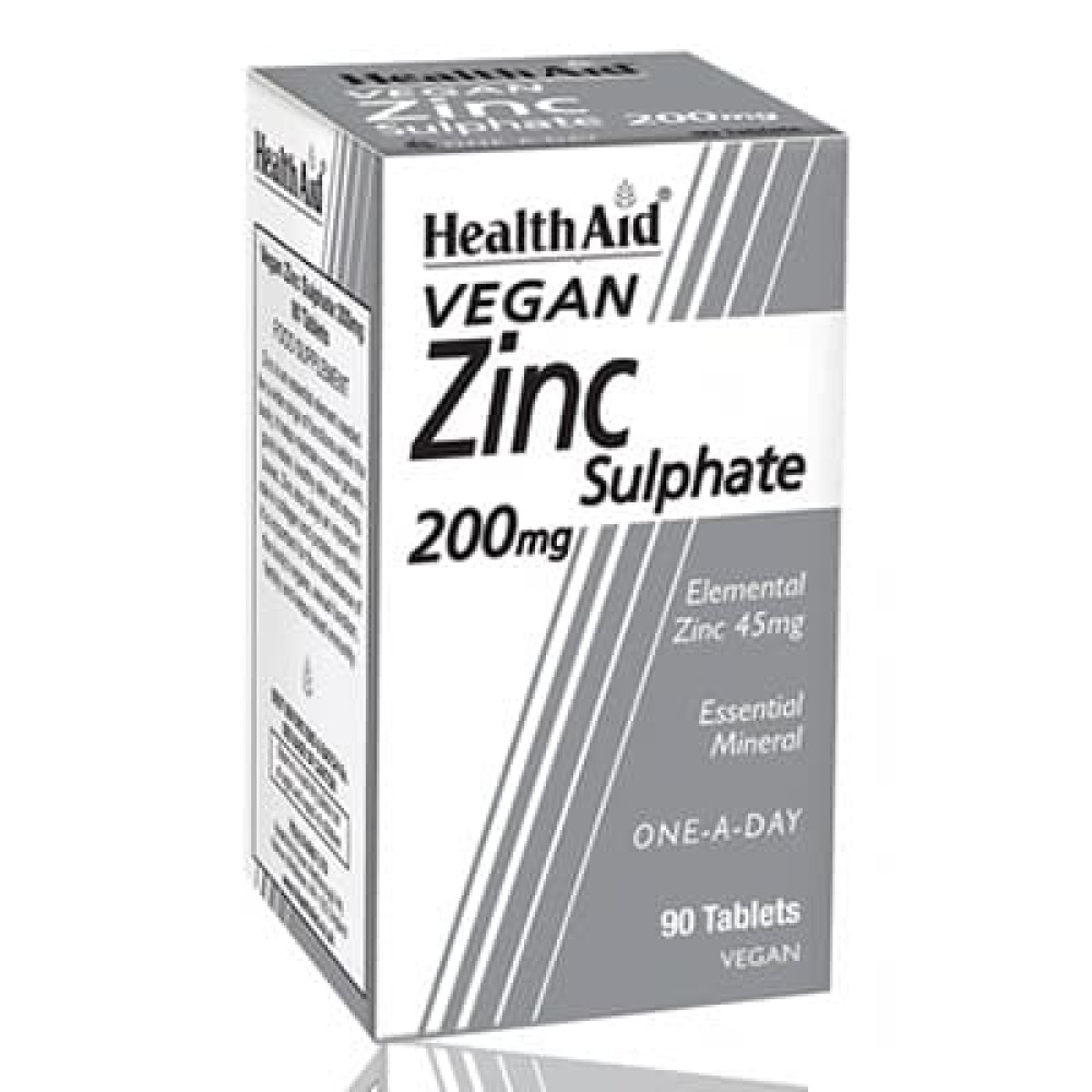 Health Aid Zinc Sulphate 200mg 90 Tablets