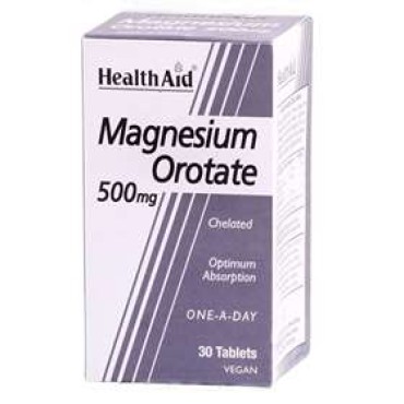 Health Aid Magnesium Orotate 500mg Tabs 30's