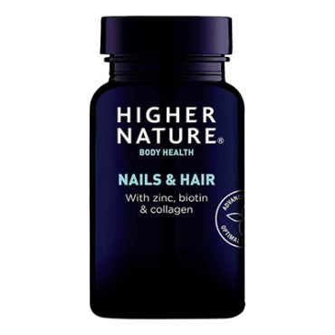 Higher Nature Nails & Hair with Zinc, Biotin & Collagen 120 Caps  