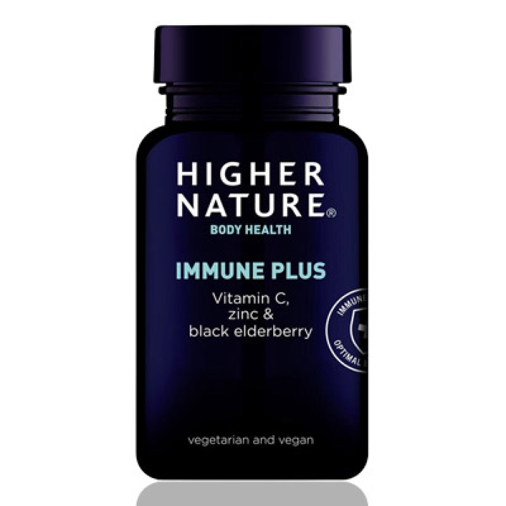 Higher Nature Immune Plus Vitamin C Zinc Elderberry 90's
