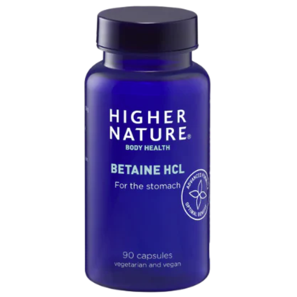 Higher Nature Betaine HCL 300mg 90's