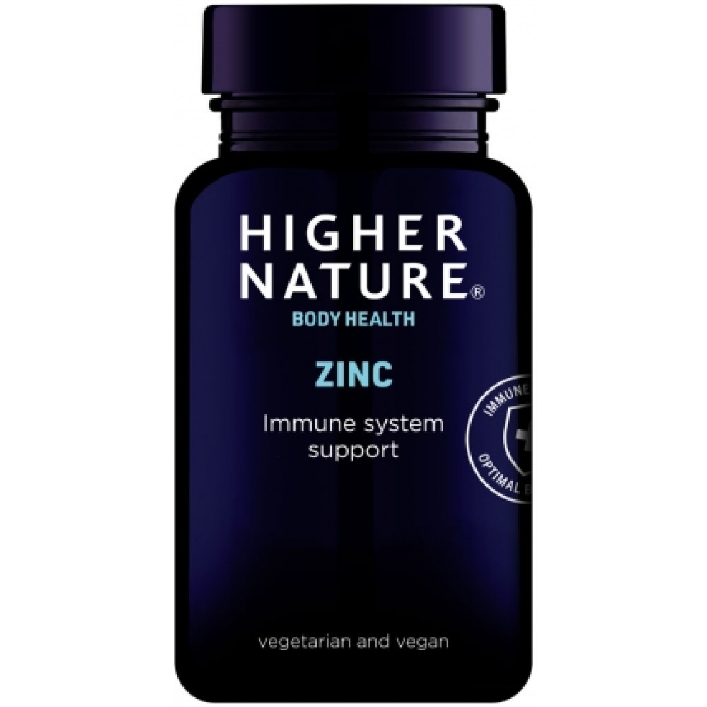 Higher Nature Zinc 20mg + Copper Tabs 90's