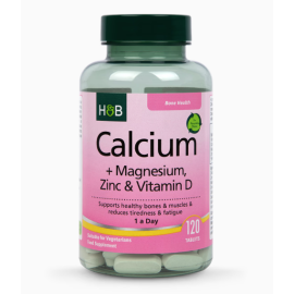 Holland & Barrett Calcium Magnesium Vitamin D & Zinc 120 Tablets