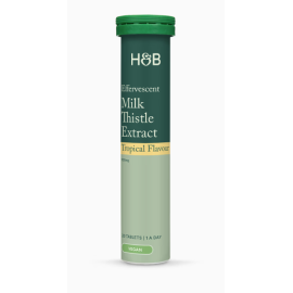 Holland & Barrett Effervescent Milk Thistle Extract 100mg Tropical Flavour 20 Tablets