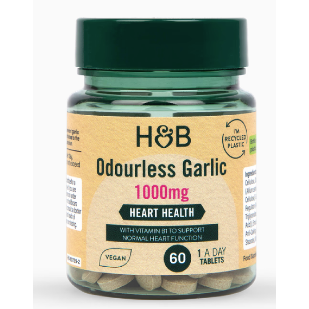 Holland & Barrett Odourless Garlic 1000mg Tablets 60s