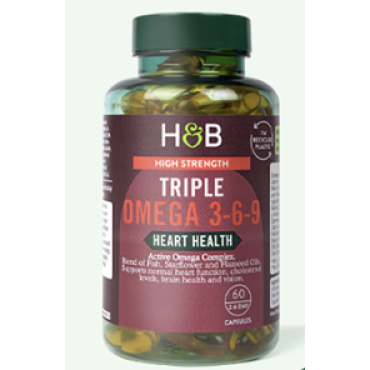 Holland & Barrett Triple Omega 3-6-9  Capsules 60s
