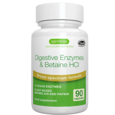 Igennus Healthcare Nutrition Digestive Enzymes & Betaine HCl 90s