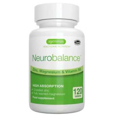 Igennus Neurobalance High Absorption Zinc Magnesium & B6 Complex 120s