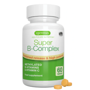 Igennus Super Vitamin B Complex with Vitamin C & Methylfolate Sustained Release 60 Tablets