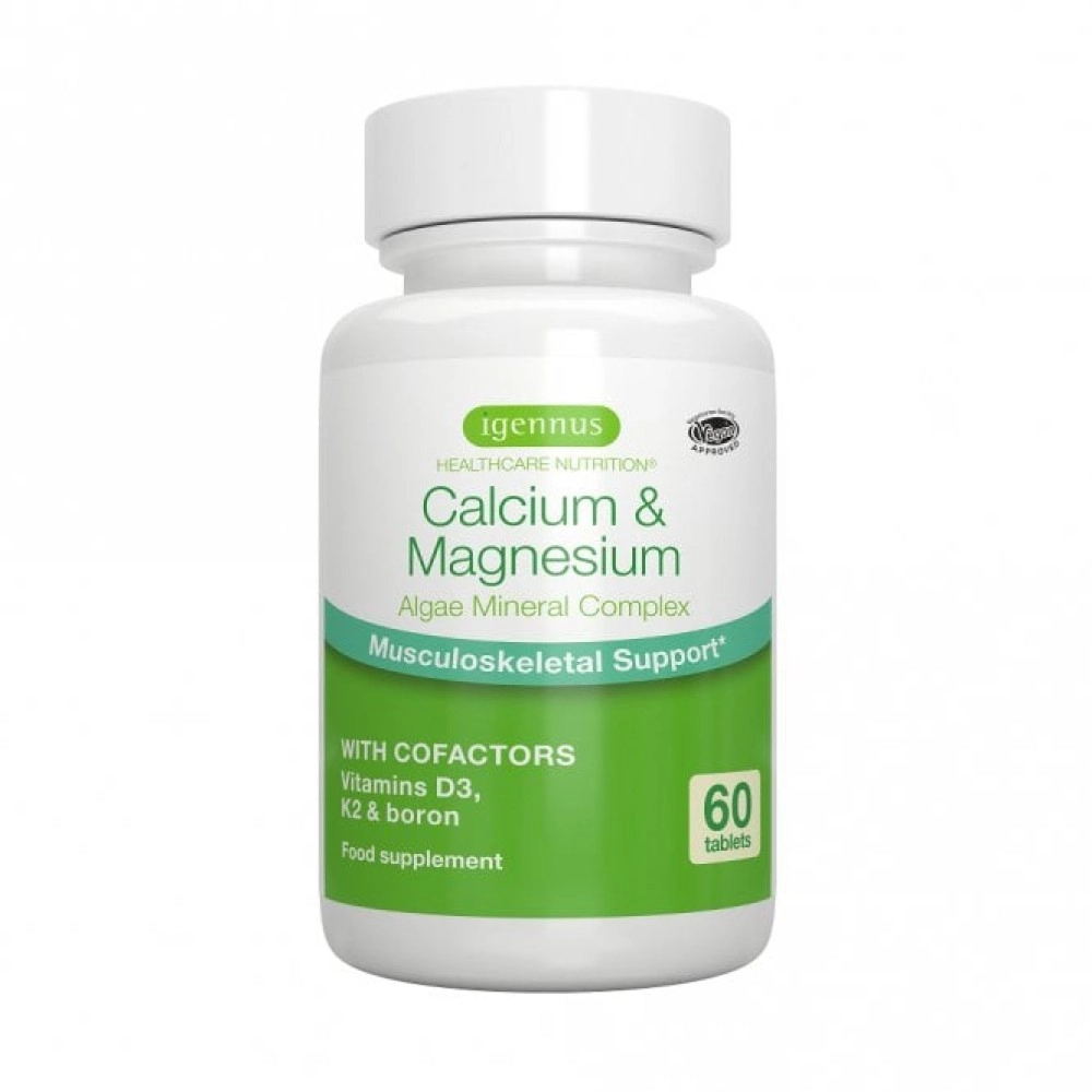Igennus Calcium & Magnesium Algae Mineral Complex Tablets 60s