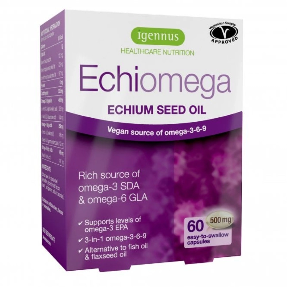 Igennus Echiomega Vegan Omega 3-6-9 Softgels 60s