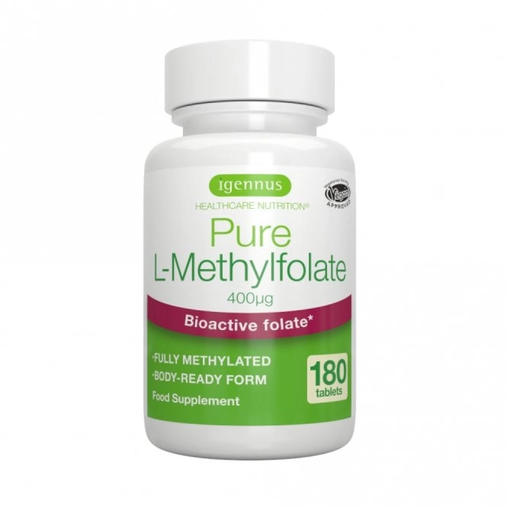 Igennus Pure L-Methylfolate 400mcg Tablets 180s