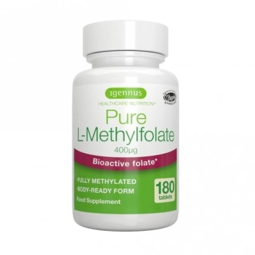Igennus Pure L-Methylfolate 400mcg Tablets 180s