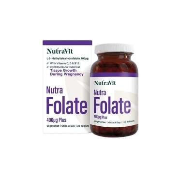 NutraVit Nutra Folate 400mcg Plus Tabs 30's