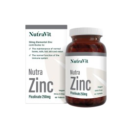 NutraVit NutraZinc Picolinate 250mg Tabs 60's