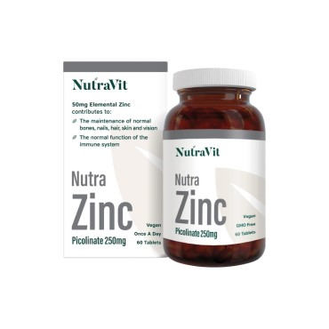 NutraVit NutraZinc Picolinate 250mg Tabs 60's