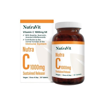 NutraVit Nutra Vitamin C 1000mcg SR Tabs 30's