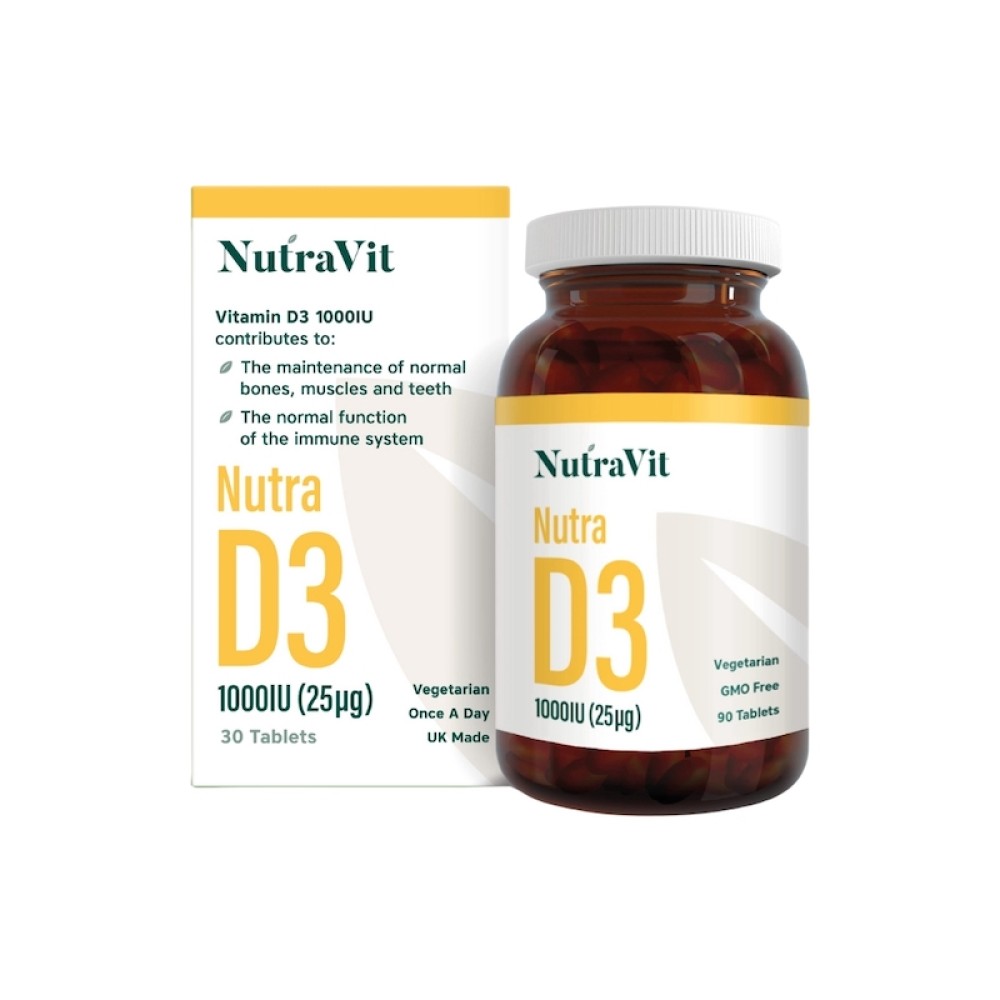 NutraVit Nutra Vitamin D3 25mcg Tabs 90's