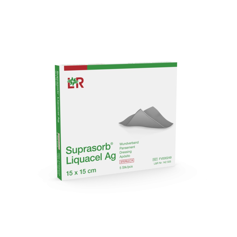 Lohmann & Rauscher Suprasorb Liquacel Ag Sterile 15CM*15CM 5's