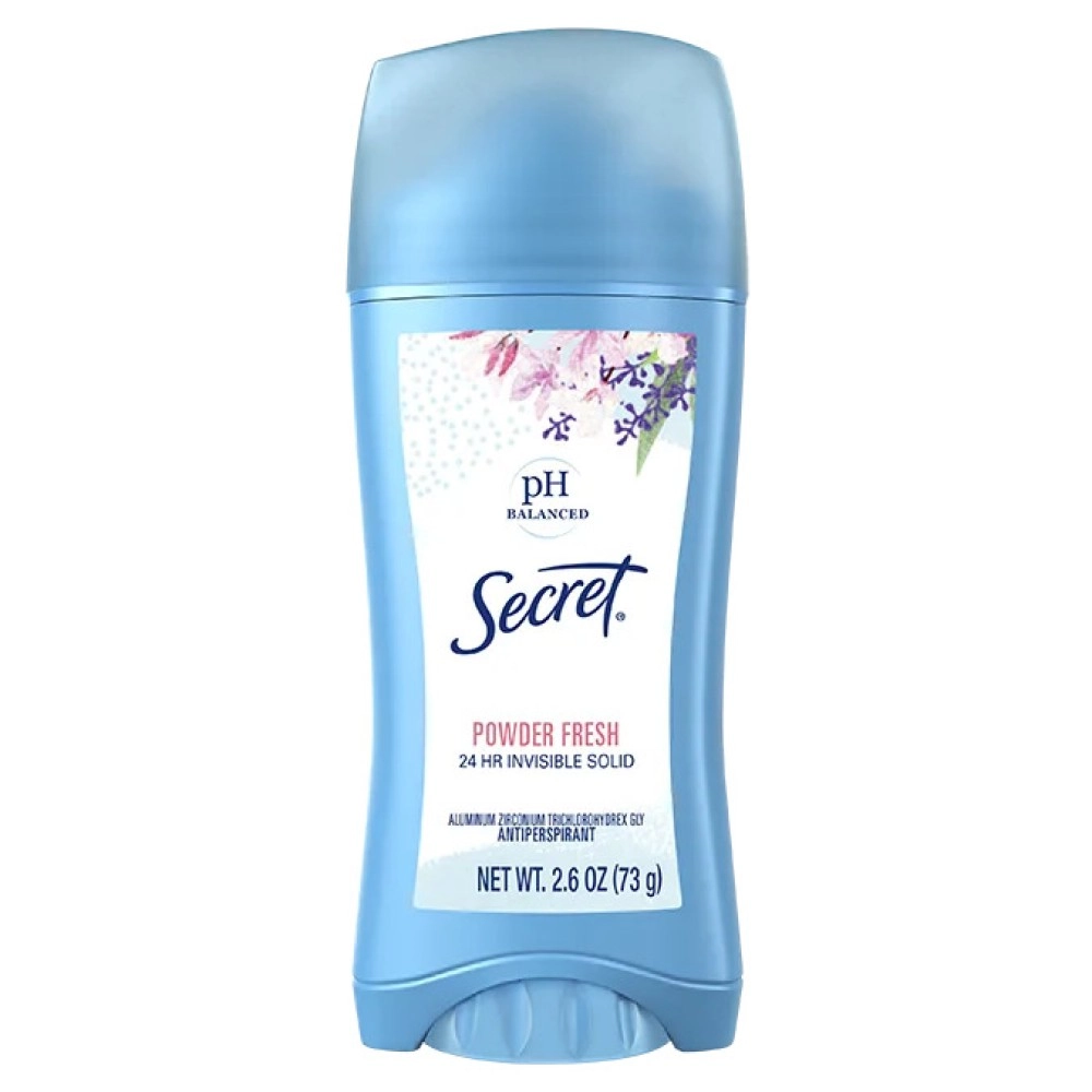 Secret Invisible Solid Antiperspirant and Deodorant, Powder Fresh 73g