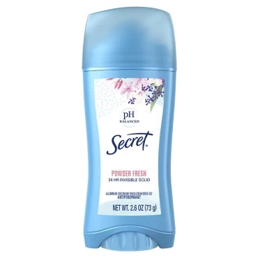 Secret Invisible Solid Antiperspirant and Deodorant, Powder Fresh 73g