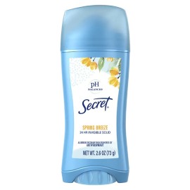 Secret Invisible Solid Antiperspirant and Deodorant Spring Breeze 73g