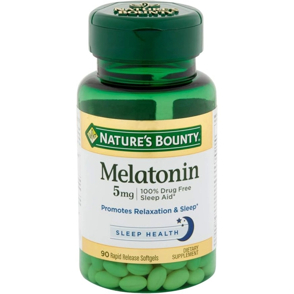 Nature's Bounty Melatonin 5mg Rapid Release Softgels 90s