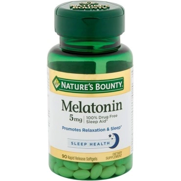 Nature's Bounty Melatonin 5mg Rapid Release Softgels 90s