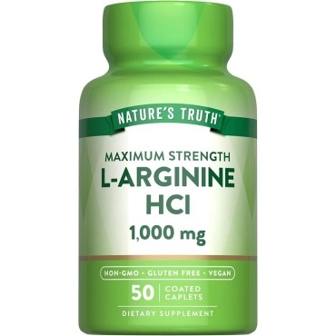 Nature's Truth L-Arginine HCL 1000mg Coated Vegan Caplets 50s