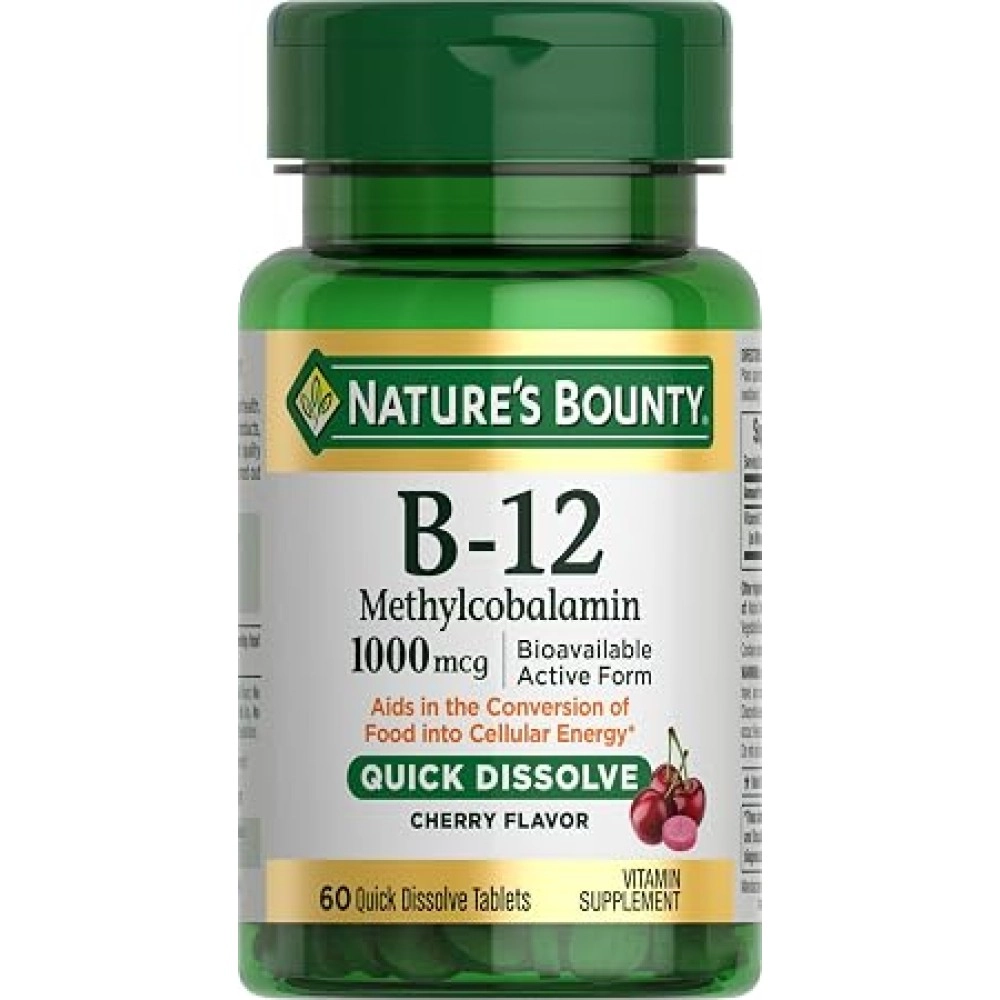Nature's Bounty B-12 1000mcg Quick Dissolve tablets 60s