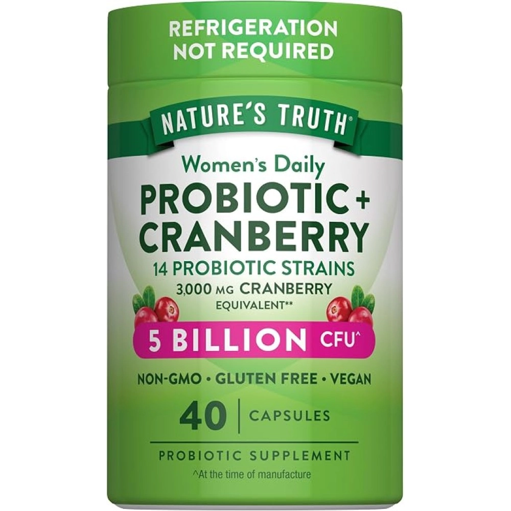 Nature's Truth Women's Probiotic + Cranberry Vegan capsules 40s