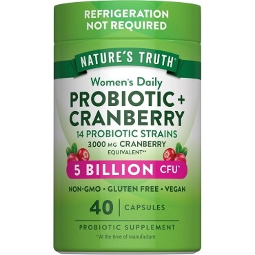 Nature's Truth Women's Probiotic + Cranberry Vegan capsules 40s