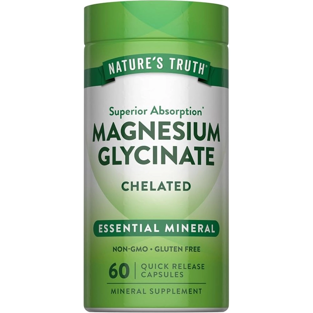Nature’s Truth Magnesium Glycinate Chelated 200mg QR Caps 60s