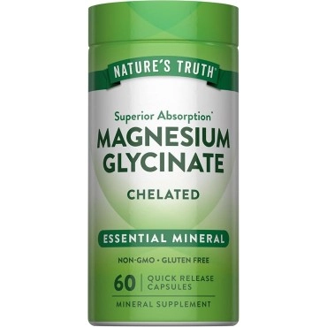 Nature’s Truth Magnesium Glycinate Chelated 200mg QR Caps 60s