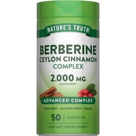Nature's Truth Berberine with Ceylon Cinnamon Complex 2000mg 50s