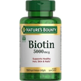 Nature's Bounty Biotin 5000mcg Rapid Release Softgels 150s