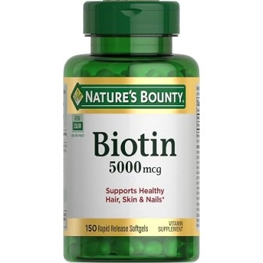 Nature's Bounty Biotin 5000mcg Rapid Release Softgels 150s