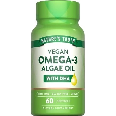 Nature's Truth Vegan Omega-3 Algae Oil Softgels 60s