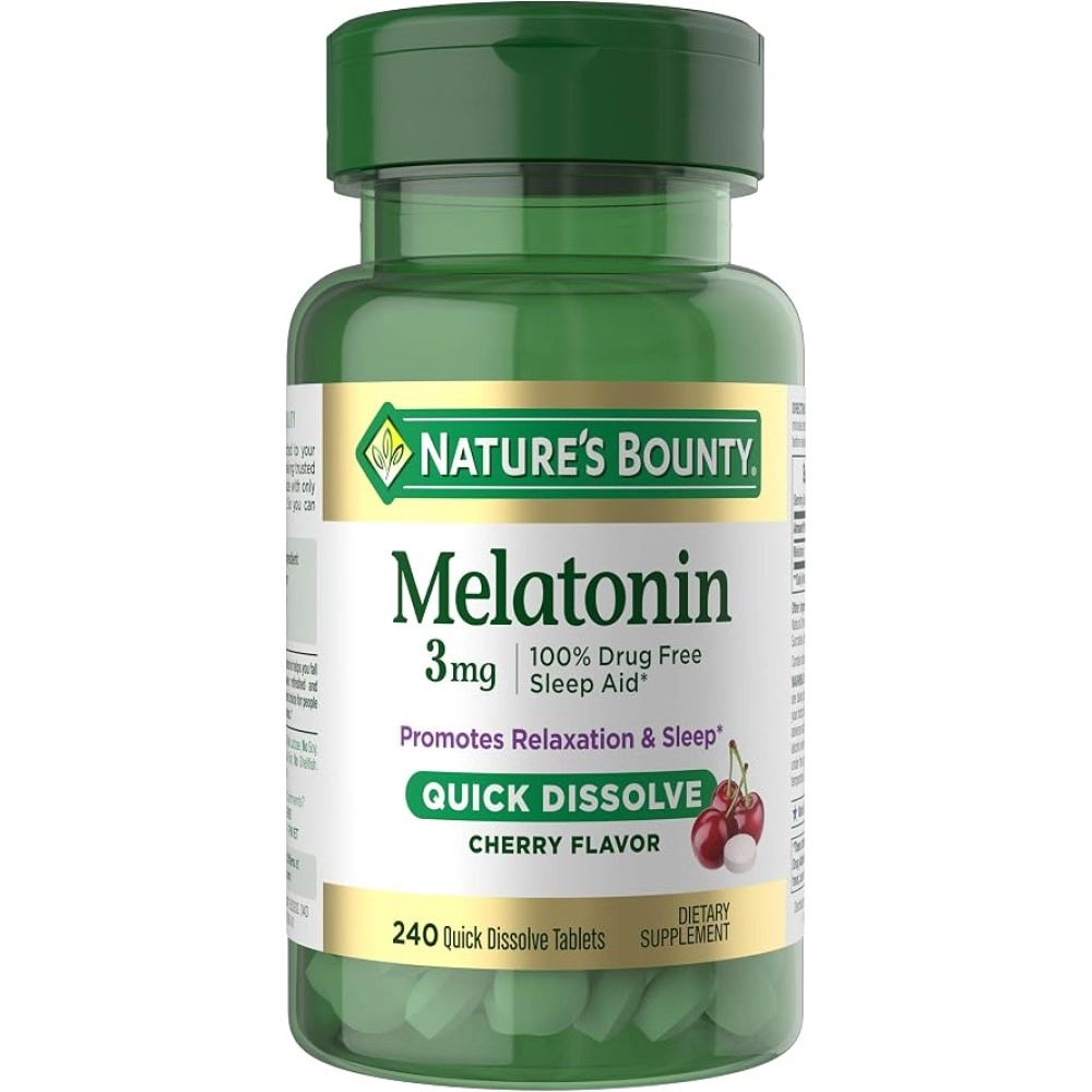 Nature's Bounty Melatonin 3mg Quick Dissolve Tablets 120s