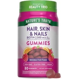 Nature's Truth Hair, Skin & Nails 2500mg Vegan Gummies 80s