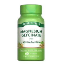 Nature's Truth Magnesium Glycinate+ Ashwagandha Vegan caps 60s