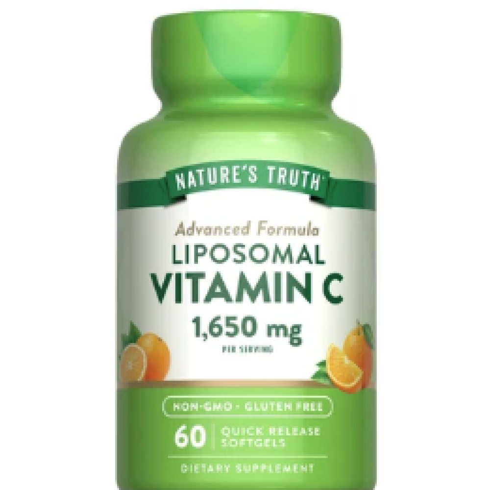 Nature's Truth Liposomal Vitamin C 1650mg QR Softgels 60s
