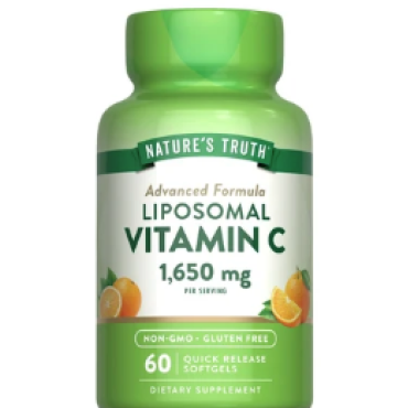 Nature's Truth Liposomal Vitamin C 1650mg QR Softgels 60s