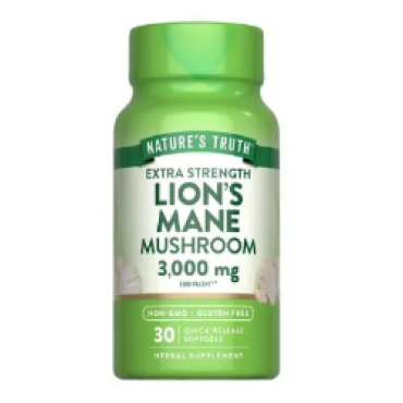 Nature's Truth Lion's Mane Mushroom 3000mg QR Softgels 30s