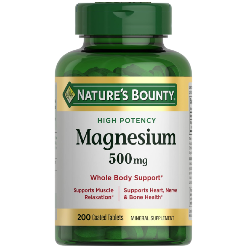 Nature's Bounty Magnesium 500 mg Coated Tablets 100s