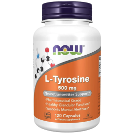 NOW L Tyrosine 500mg Caps 120's