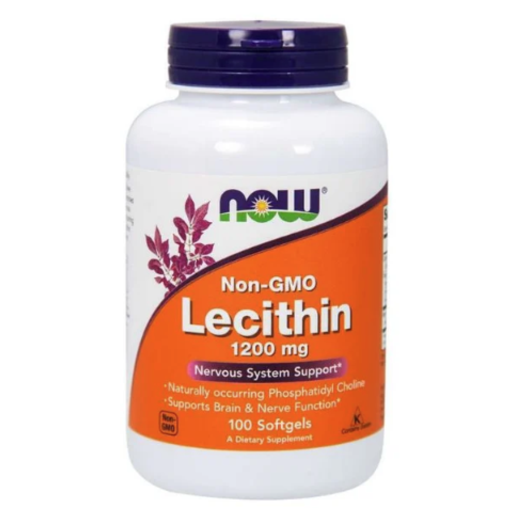 NOW lecithin 1200mg capsules 100`s